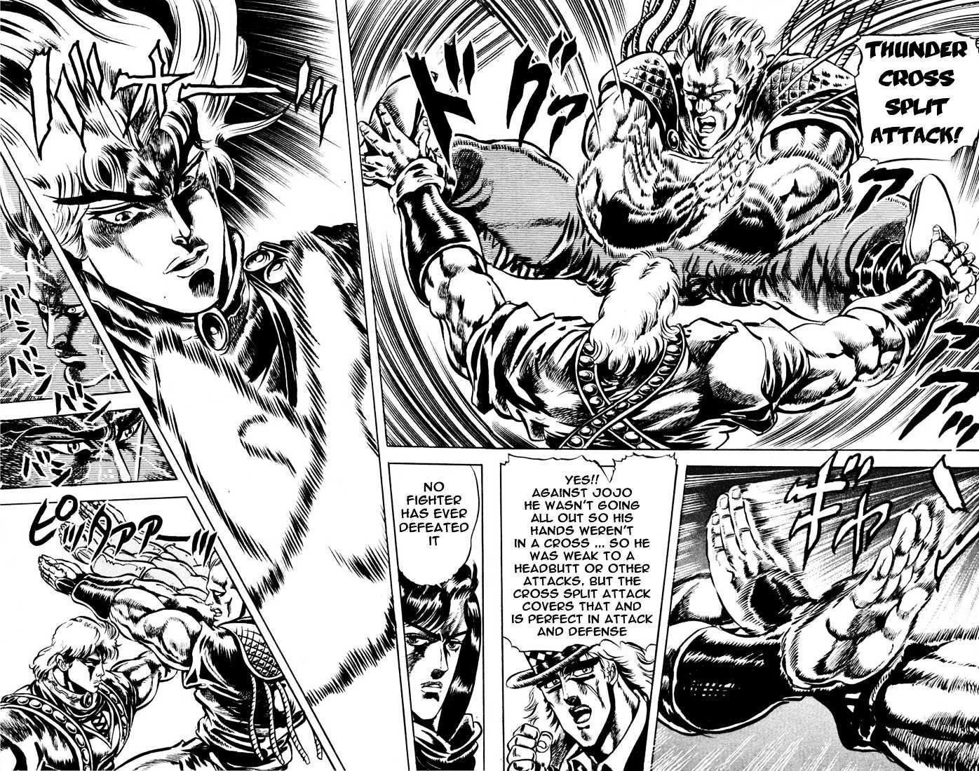 Jojo's Bizarre Adventure Vol.5 Chapter 38 : Thunder Cross Split Attack page 12 - 