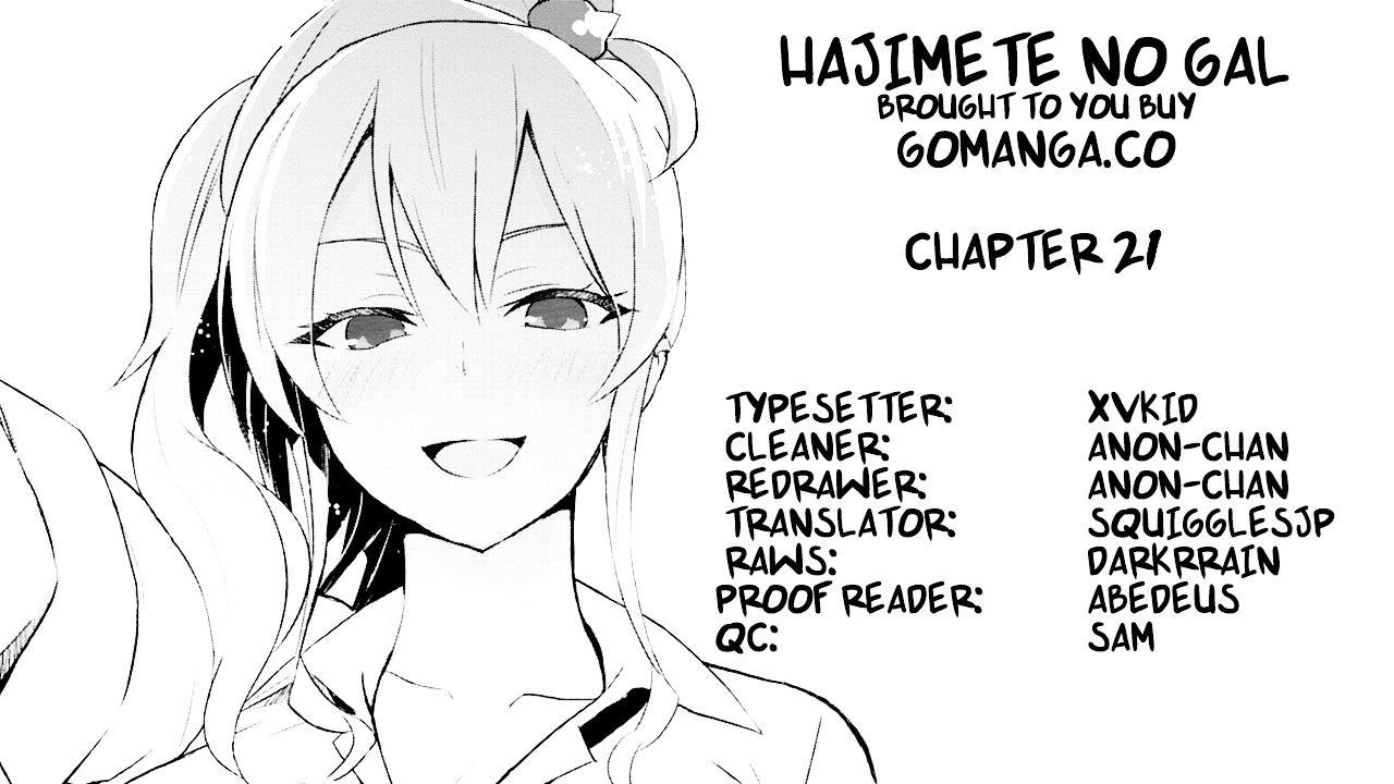 Read Hajimete No Gal Chapter 21 on Mangakakalot