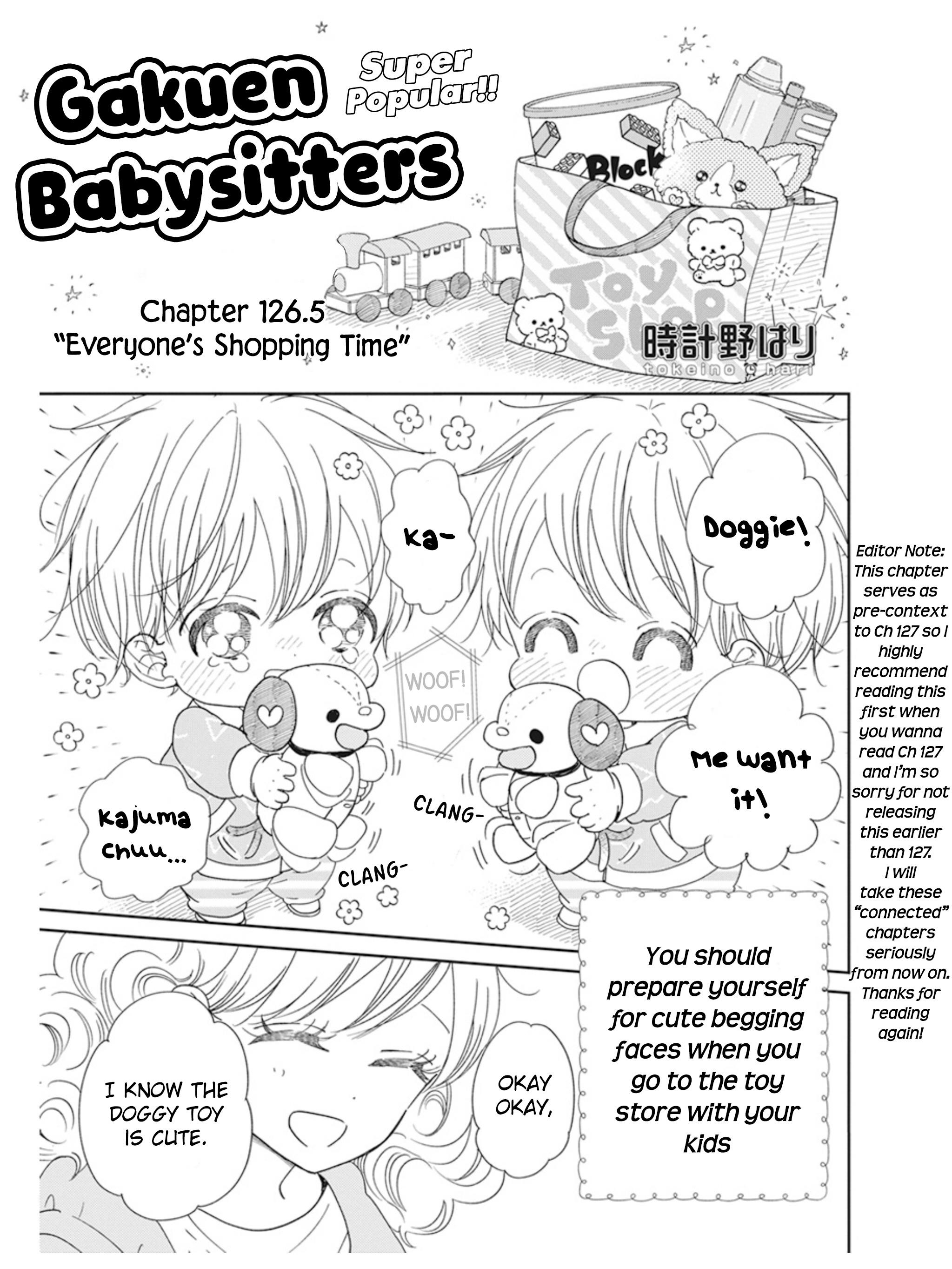 <b>Gakuen</b> <b>Babysitters</b> Chapter 126.5: Everyone&apos;s Shopping Time.