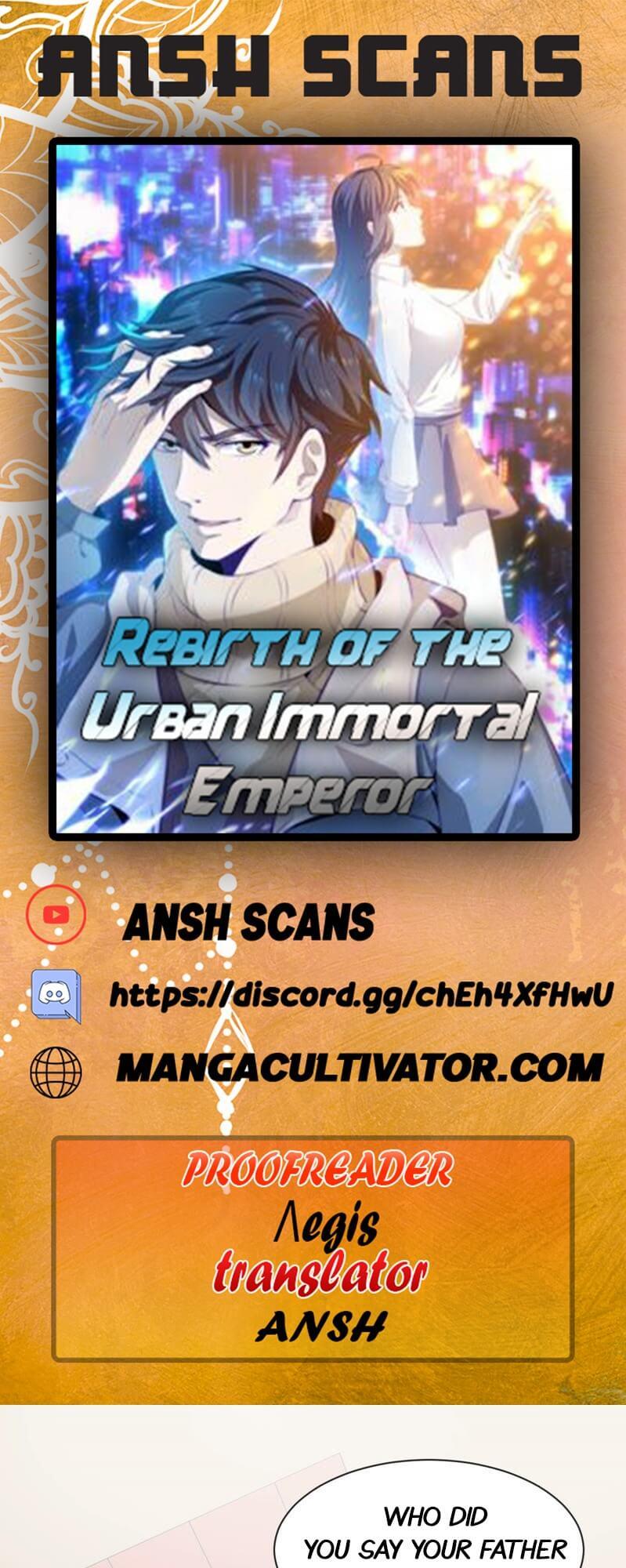 Read Rebirth Of The First Urban Immortal Emperor Chapter 5 on