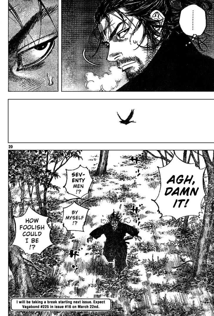 Vagabond Vol.25 Chapter 224 : Ichijoji Sagarimatsu page 20 - Mangakakalot