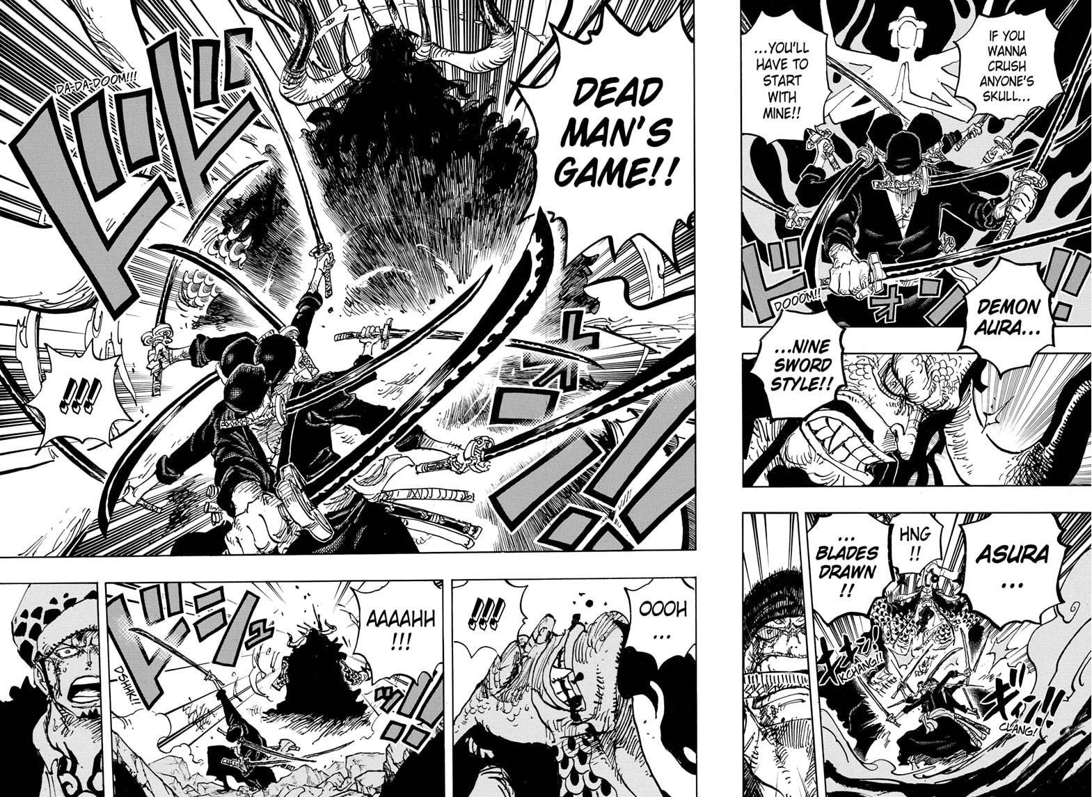 One Piece Chapter 1034: Zoro's swords could transform into black blades
