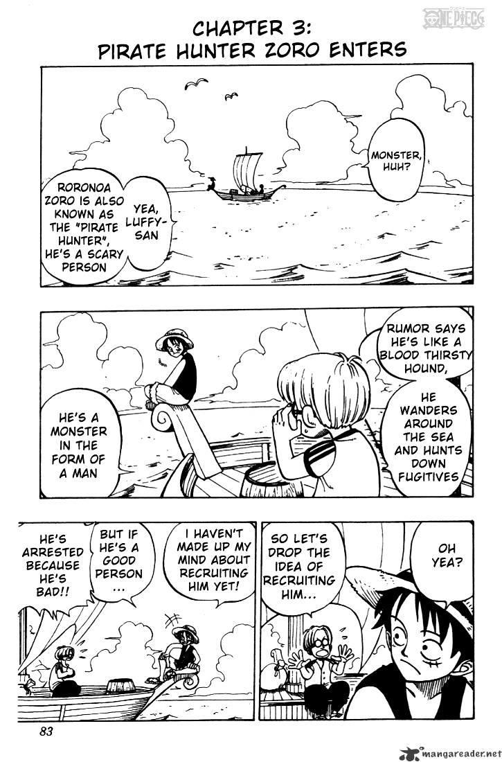 One Piece Chapter 3 : Pirate Hunter Zoro Enters page 1 - Mangakakalot