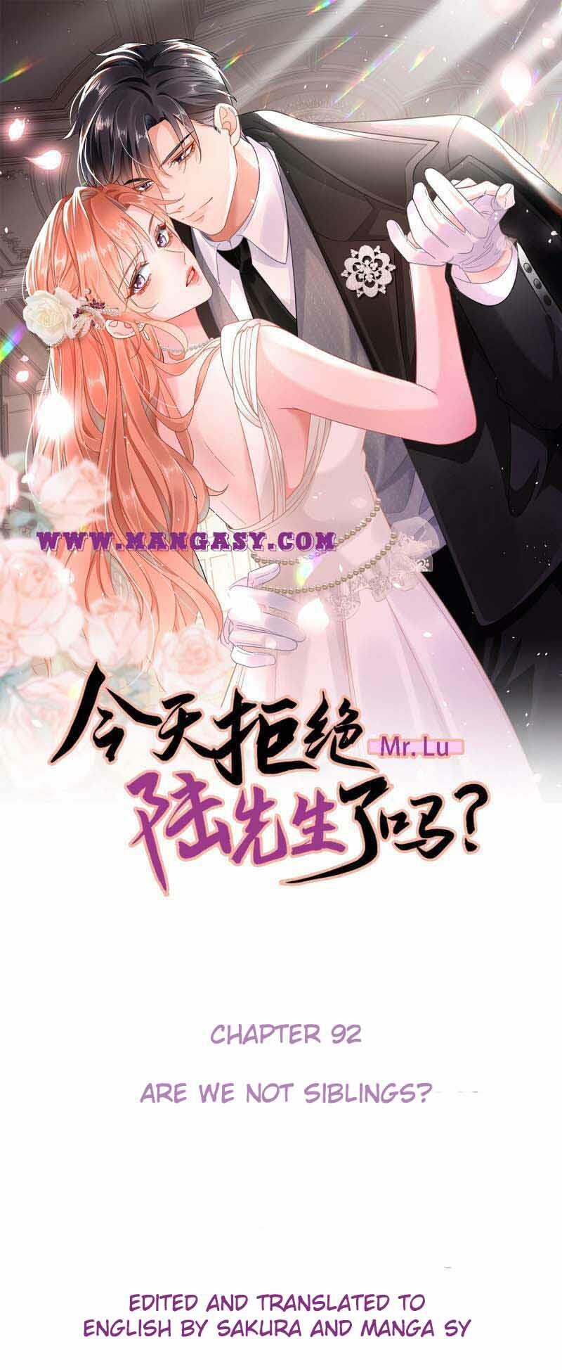 Read Did You Reject Mr.lu Today? Chapter 92 on Mangakakalot