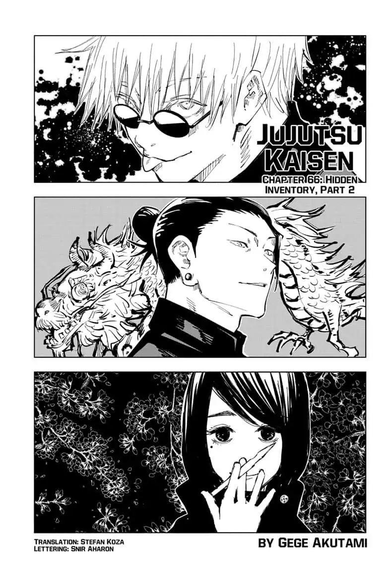 Jujutsu Kaisen Chapter 66: Hidden Inventory, Part 2 page 1 - Mangakakalot