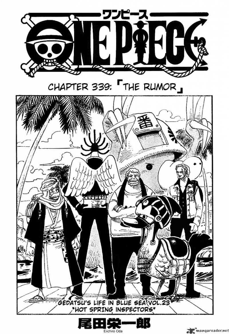 One Piece Chapter 339 : The Rumor page 1 - Mangakakalot