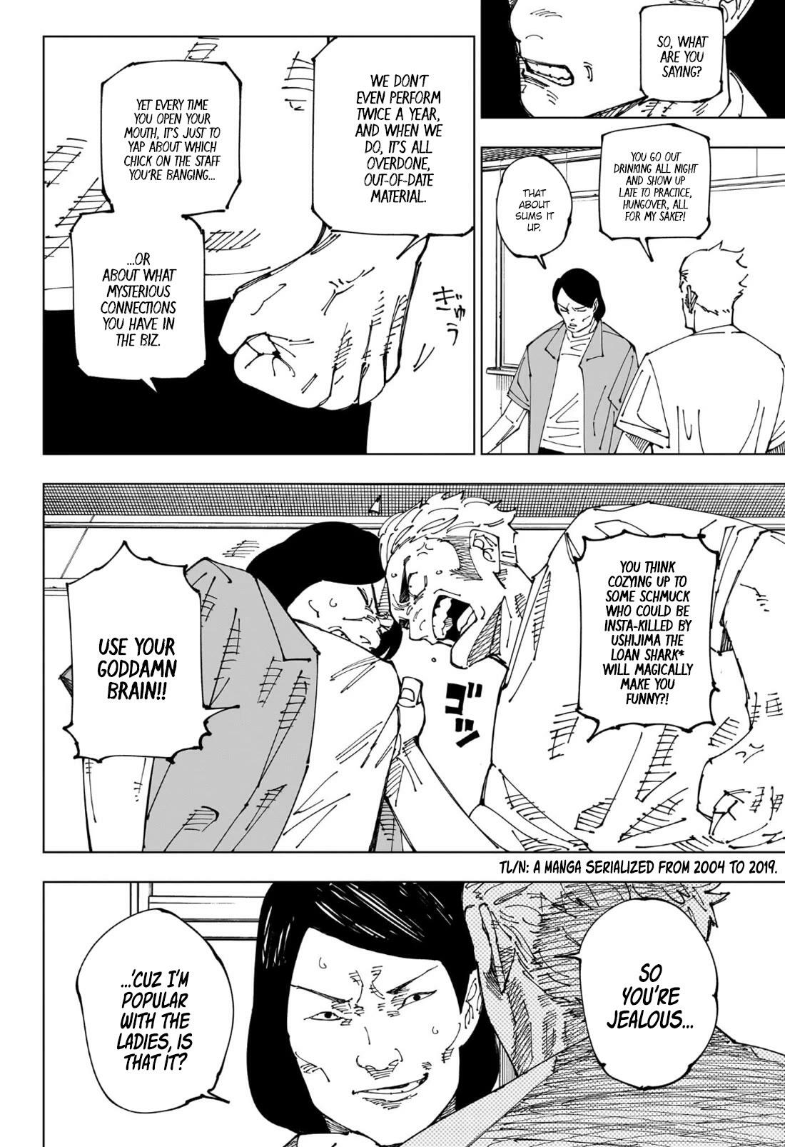 Jujutsu Kaisen Chapter 241: Idiot Survivor!! ~Move On Up~ page 5 - Mangakakalot