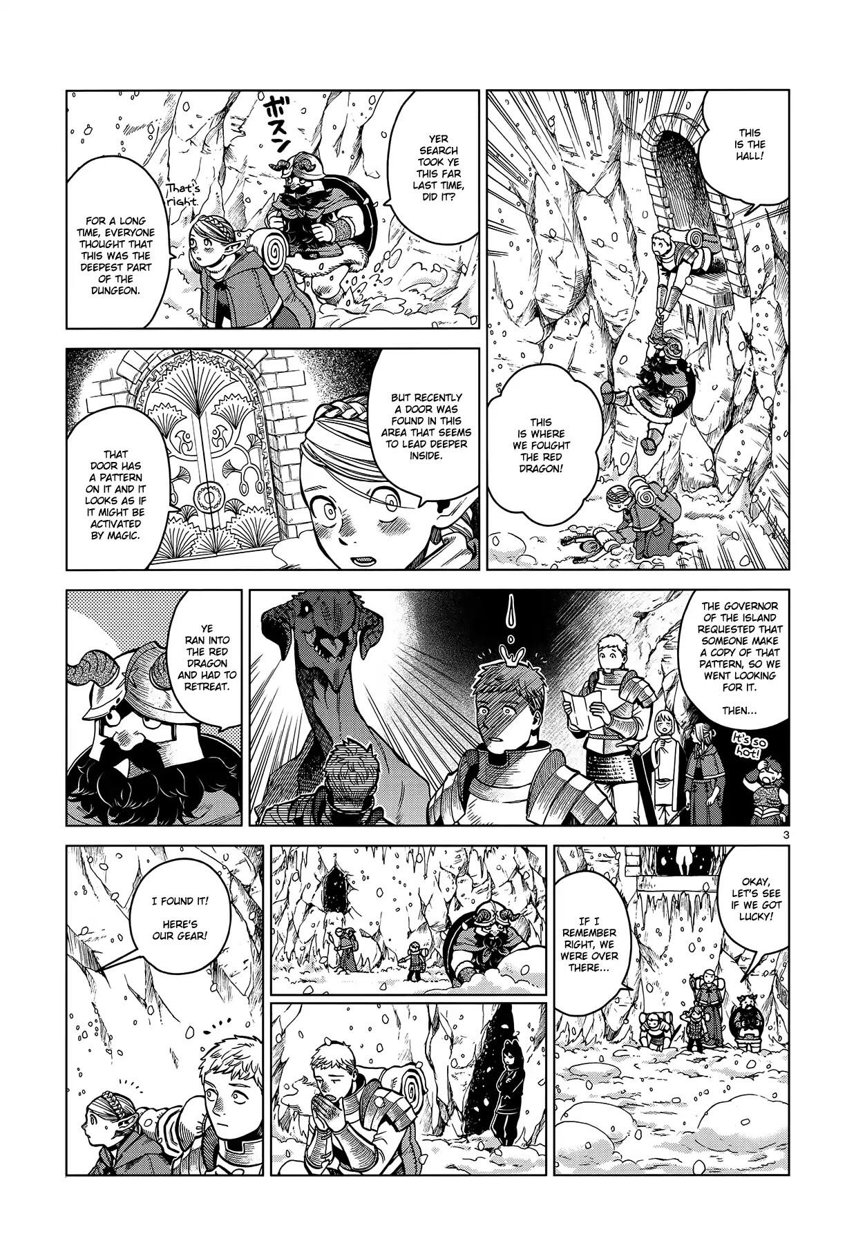 Dungeon Meshi Chapter 43: Ice Golem page 3 - Mangakakalot