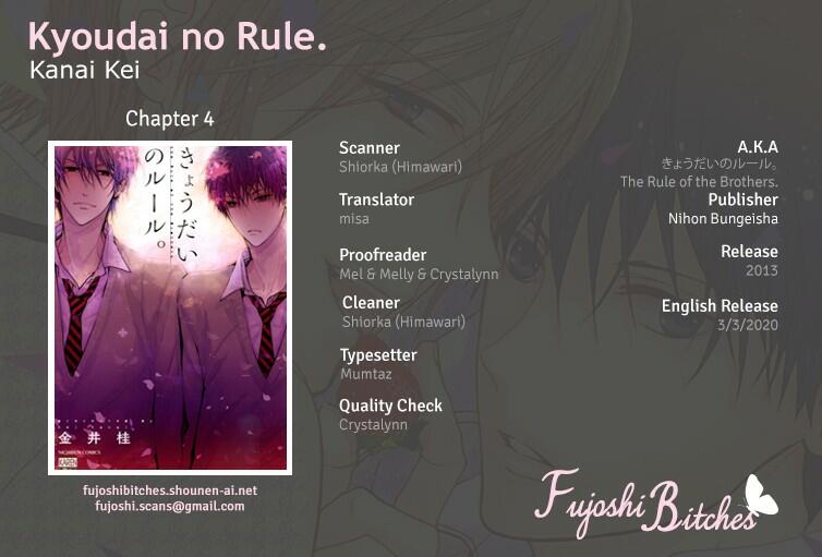 Kyoudai No Rule Chapter 4 Mangakakalots Com