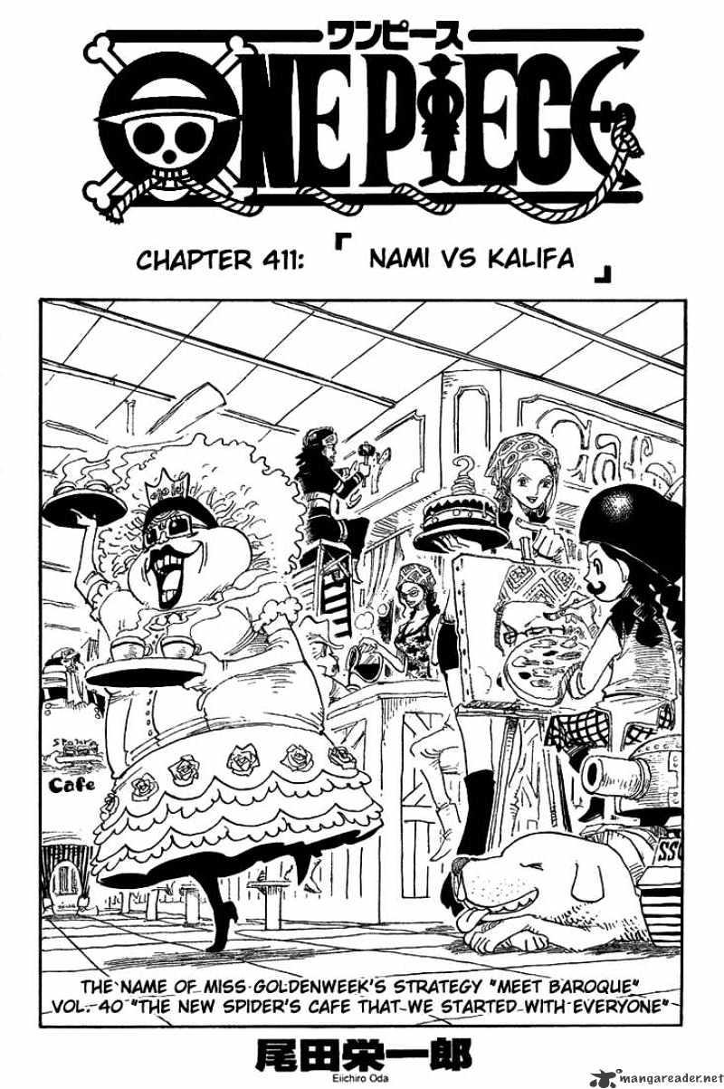 One Piece Chapter 411 : Nami Vs Kalifa page 1 - Mangakakalot
