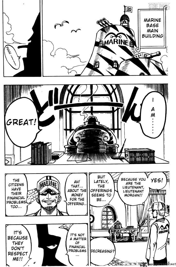 One Piece Chapter 4 : Marine Lieutenant Axe Hand Morgan page 4 - Mangakakalot