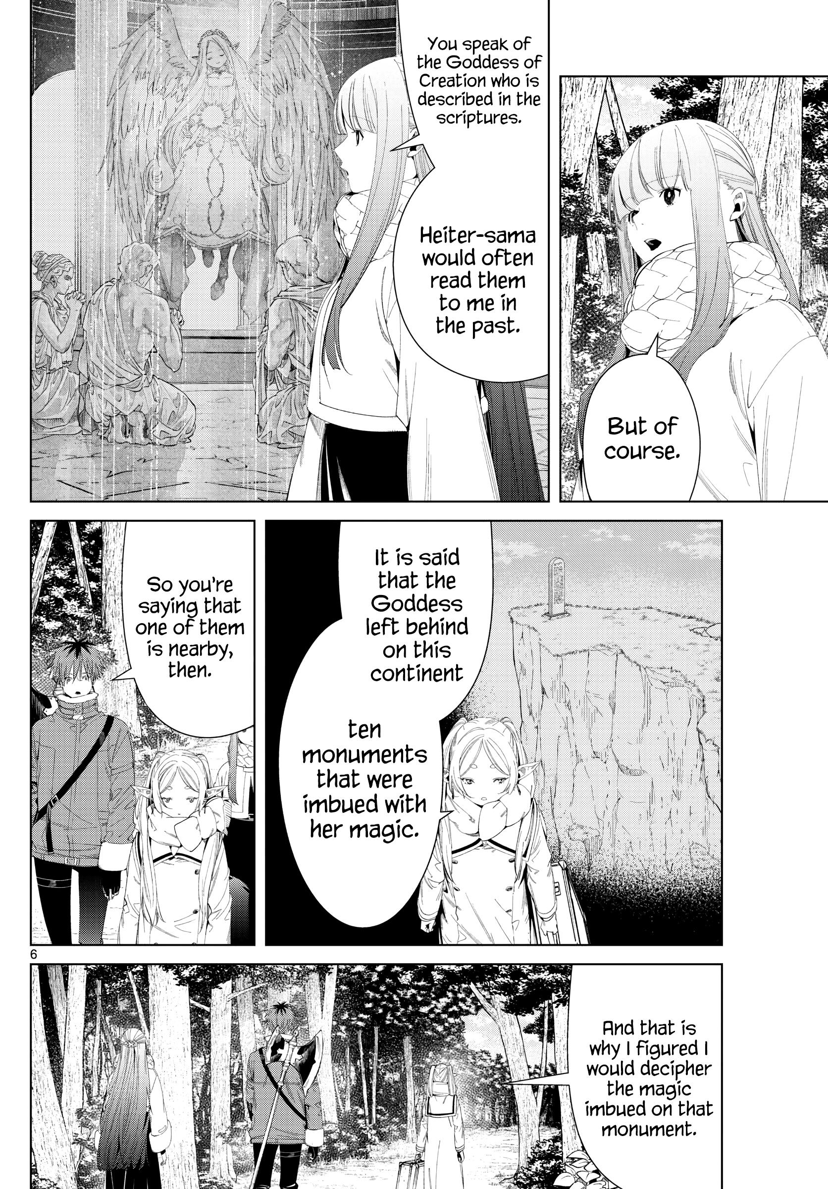Sousou No Frieren Chapter 107: The Goddess' Monuments page 6 - Mangakakalot