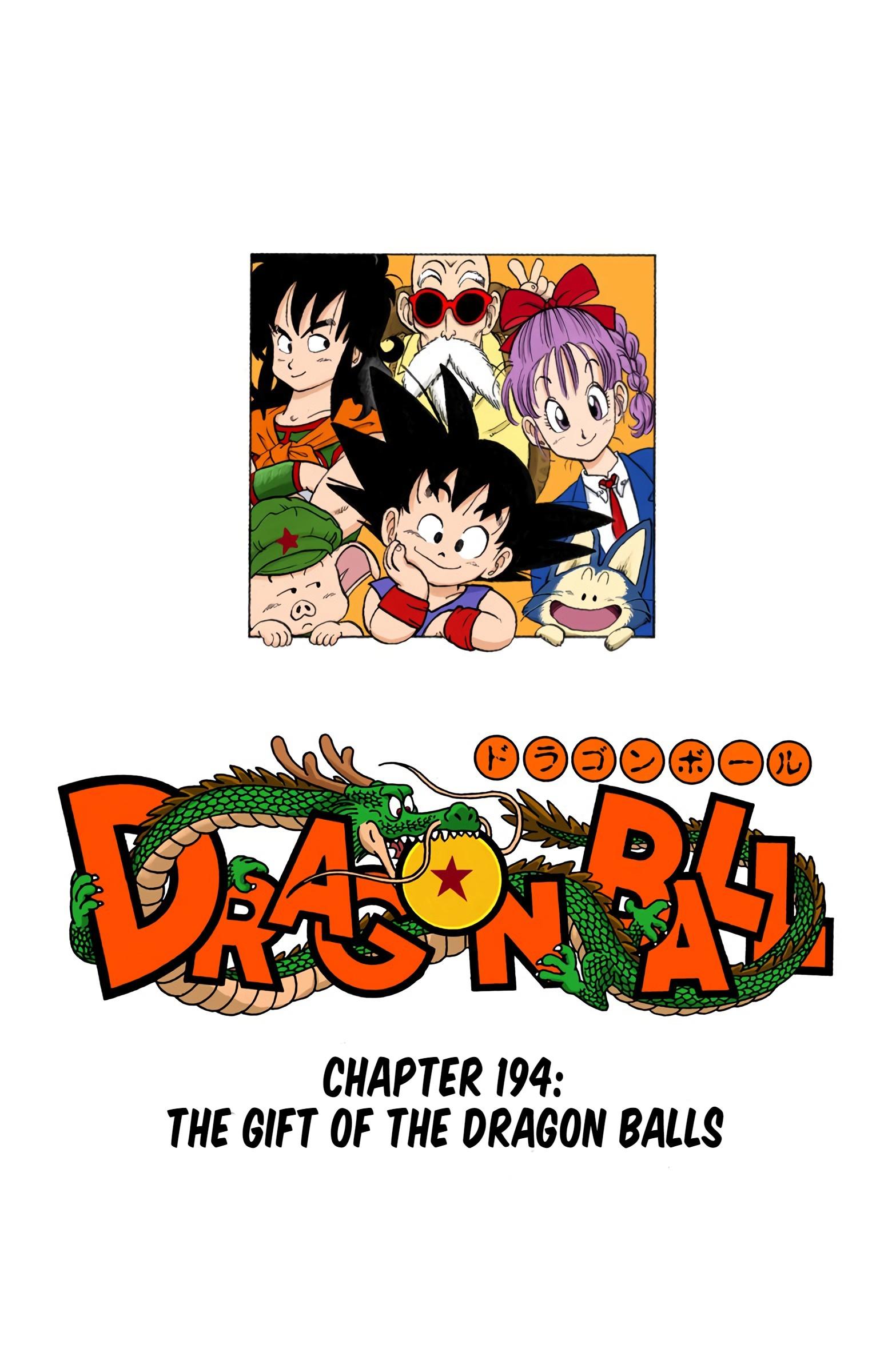 Dragon Ball - Full Color Edition Vol.16 Chapter 194: The Gift Of The Dragon Balls page 1 - Mangakakalot