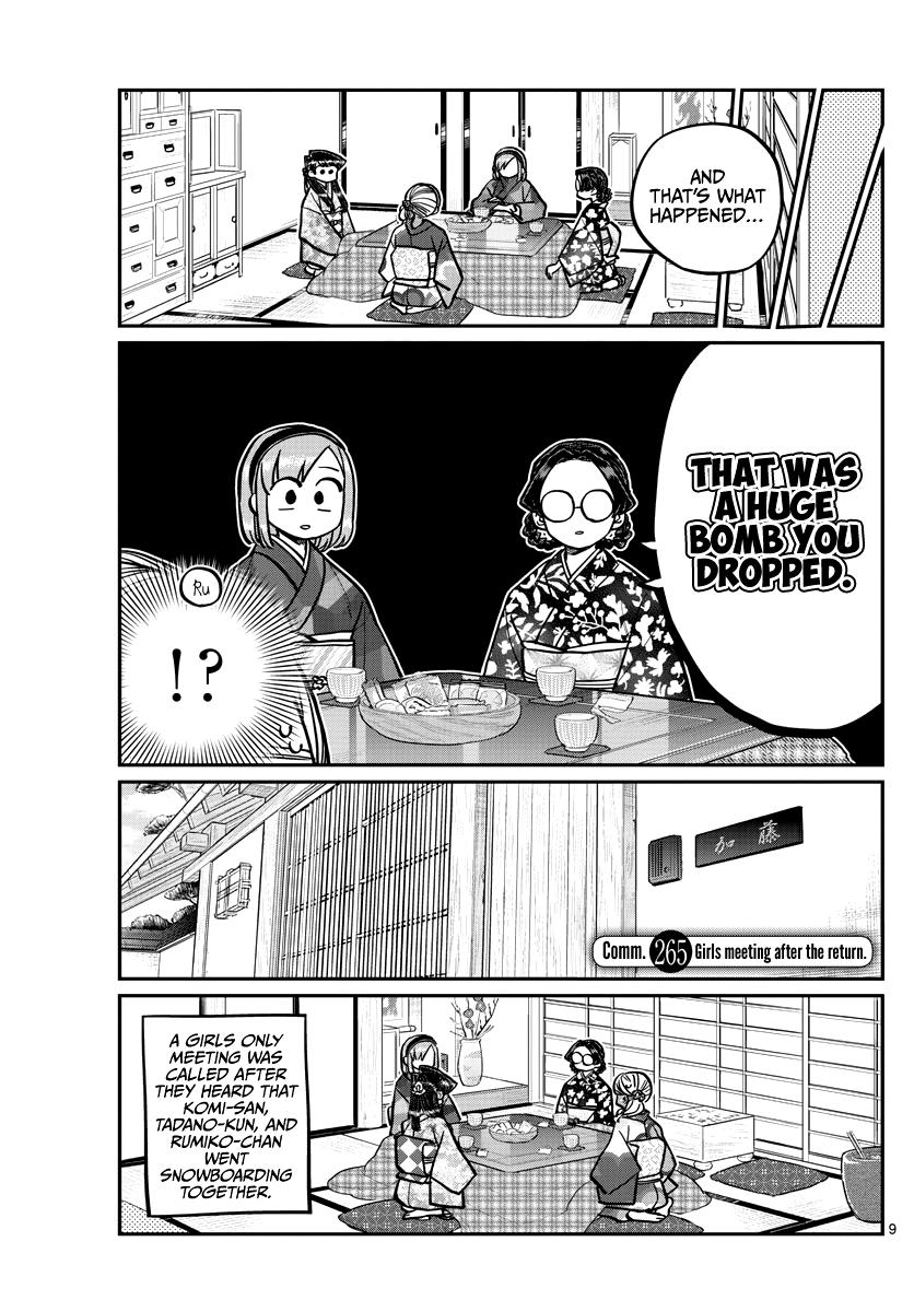 Komi-San Wa Komyushou Desu Chapter 265: Girls Meeting After The Return. page 9 - Mangakakalot