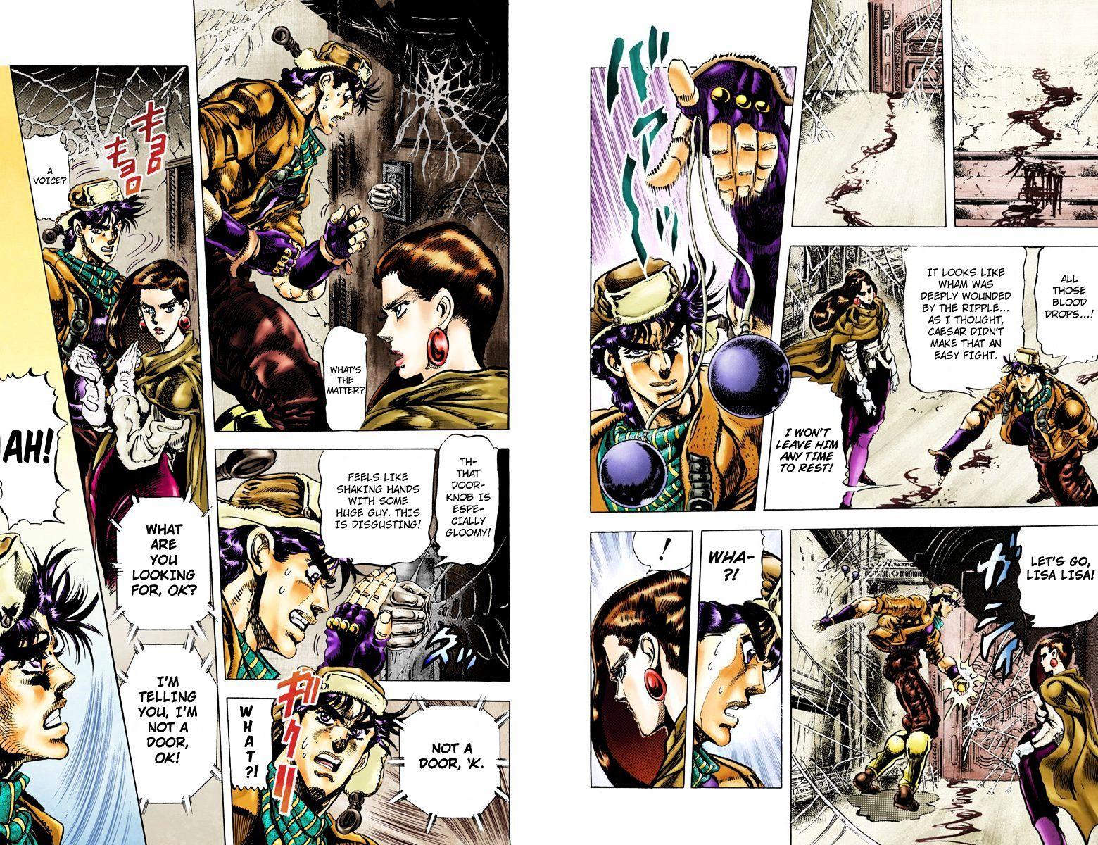 Jojo's Bizarre Adventure Vol.10 Chapter 94 : Lisa Lisa And Her Silk Dance (Official Color Scans) page 3 - 