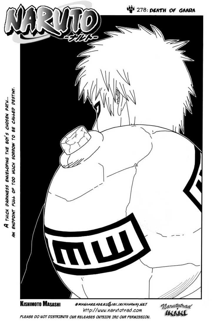 Vol.31 Chapter 278 – Gaara’s Death | 1 page