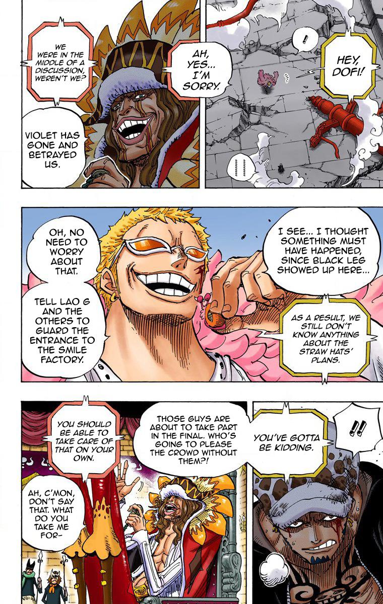 Read One Piece Digital Colored Comics Vol 73 Chapter 729 Shichibukai Doflamingo Vs Shichibukai Law Manganelo