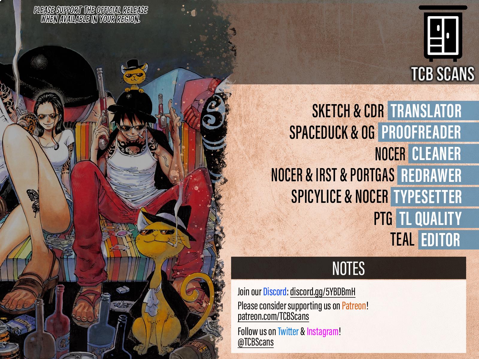 One Piece Chapter 1057 (Raw Scans): Supernovas depart, Wano's