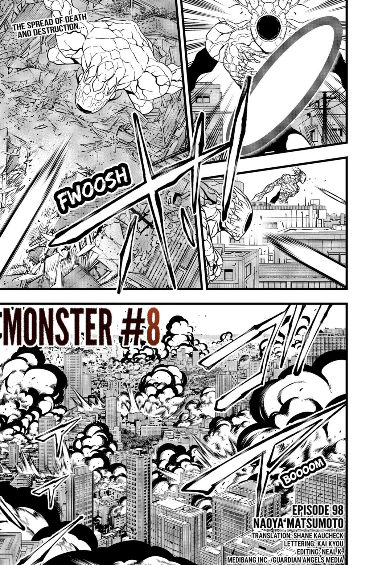 Kaiju No. 8 Chapter 98 page 1 - Mangakakalot
