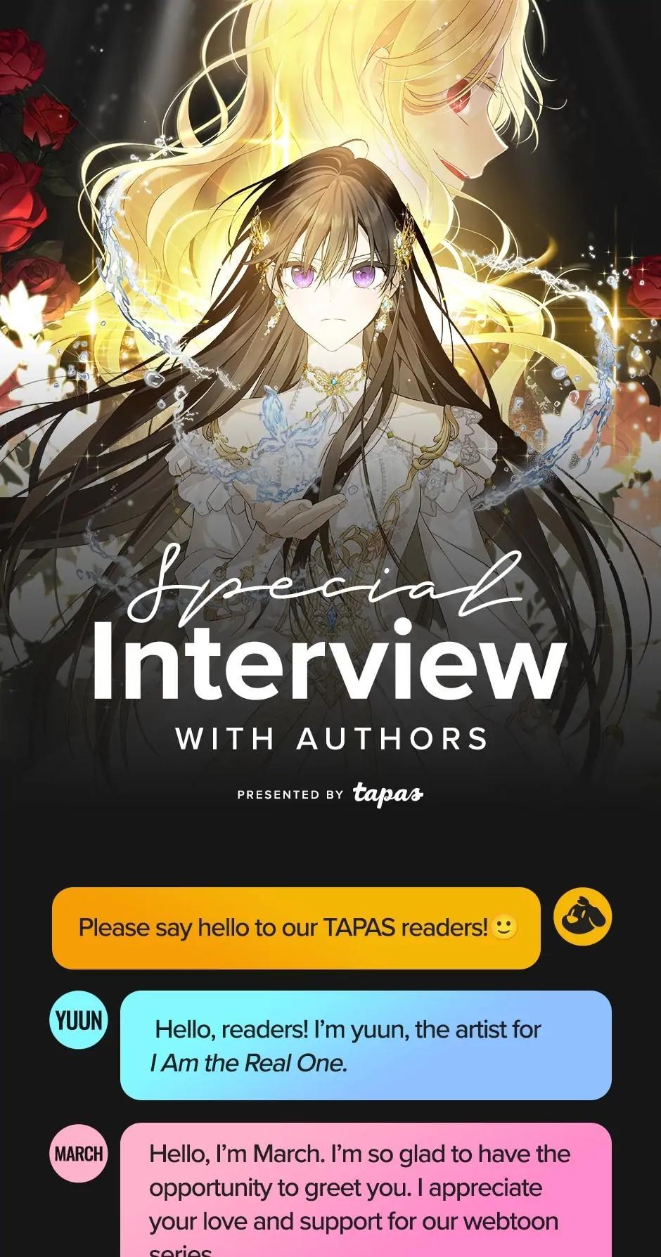 Read Actually, I Was The Real One Special. : Creator Interview on  Mangakakalot