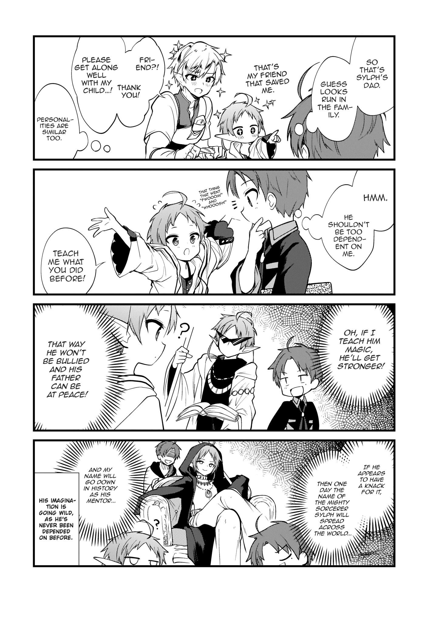 MUSHOKU TENSEI: EVEN IF IT'S A 4-KOMA, I'LL GET SERIOUS chapter-3 Page 8