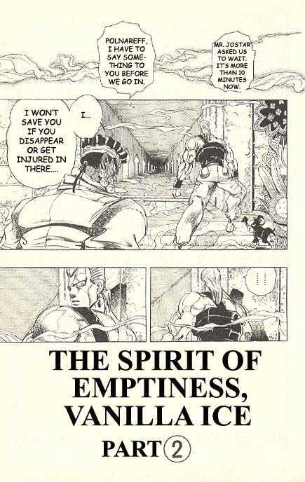 Jojo's Bizarre Adventure Vol.26 Chapter 239 : The Spirit Of Emptiness, Vanilla Ice Pt.2 page 2 - 