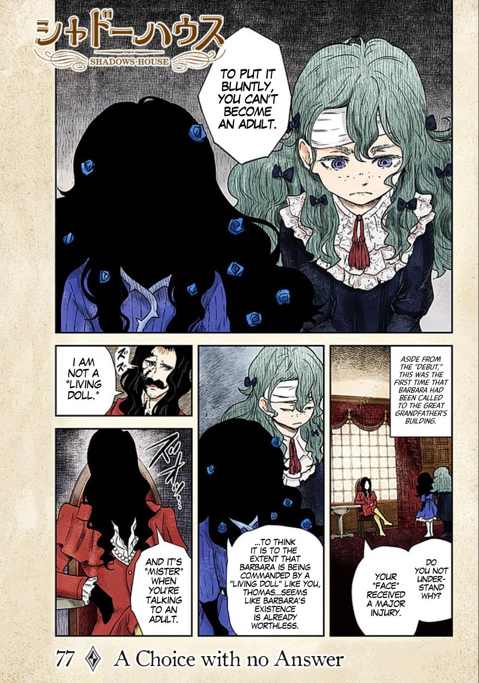 Shadow House Vol.7 Chapter 77: A Choice With No Answer page 2 - 