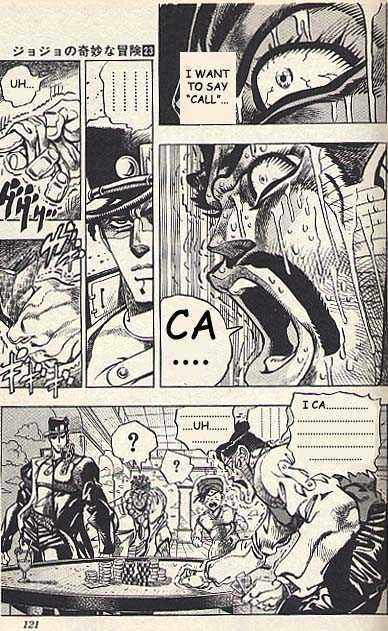 Jojo's Bizarre Adventure Vol.23 Chapter 216 : D'arby The Gambler Pt.6 page 13 - 