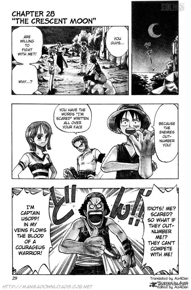 One Piece Chapter 28 : Half Moon Night page 1 - Mangakakalot