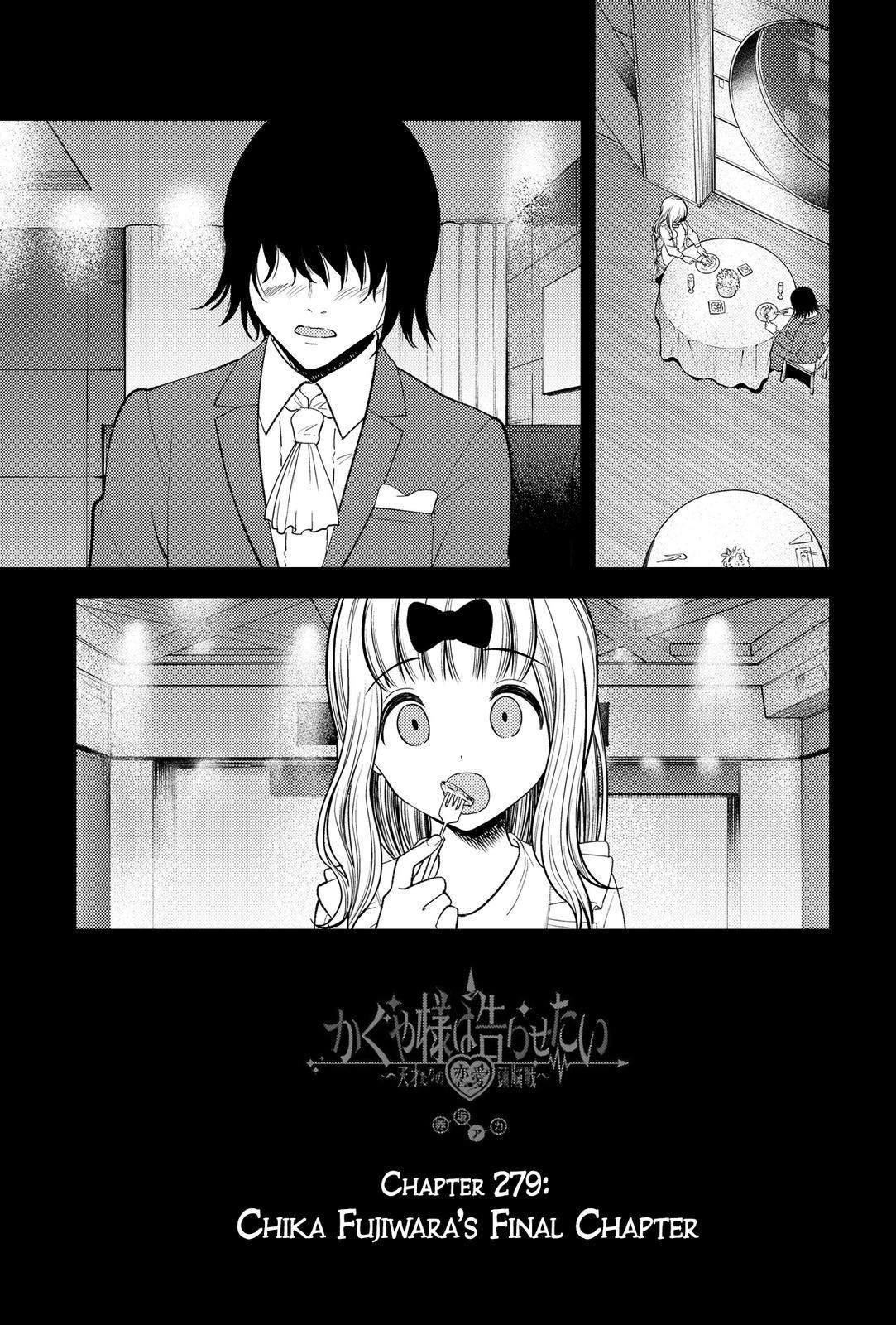 Read Manga Kaguya-sama wa Kokurasetai: Tensai-tachi no Renai Zunousen -  Chapter 279