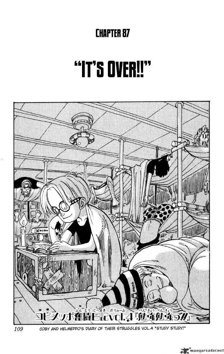 One Piece Chapter 87 : Its All Over page 1 - Mangakakalot
