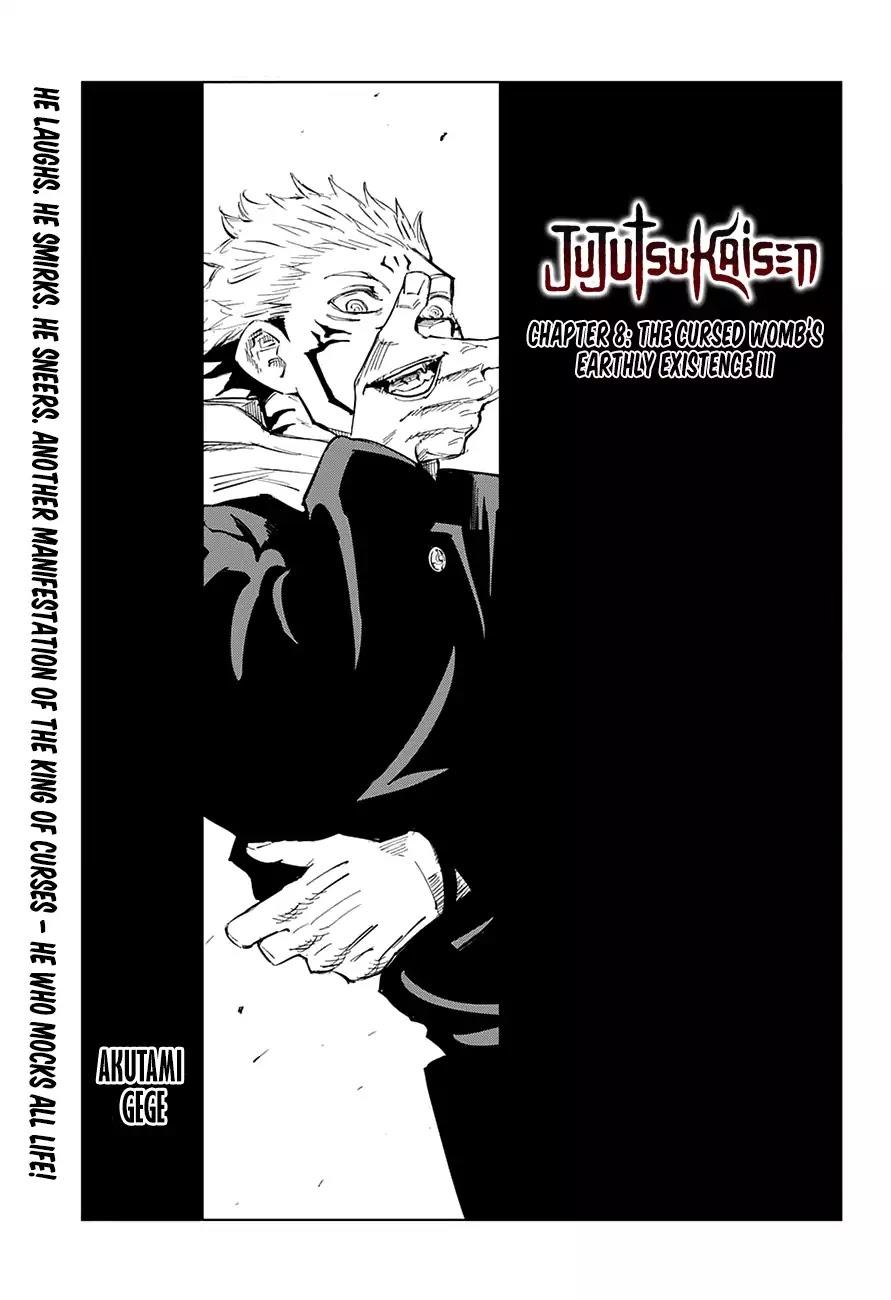 Jujutsu Kaisen Chapter 8: The Cursed Womb's Earthly Existence (3) page 1 - Mangakakalot