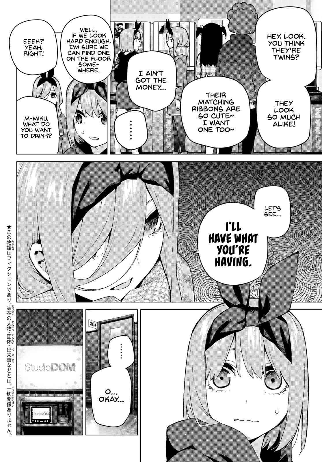 Read Go-Toubun No Hanayome Chapter 90: Chapter 90: A Certain Boy And I ② -  Manganelo