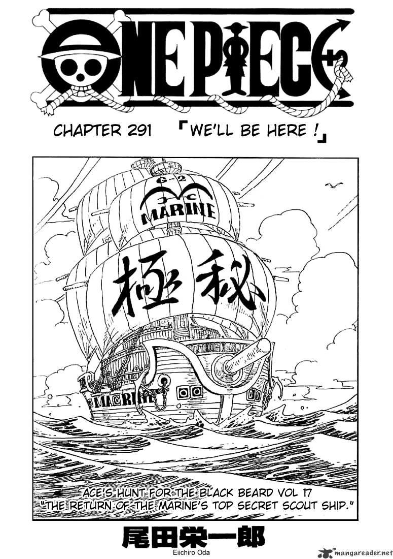 One Piece Chapter 291 : We Ll Be Here! page 1 - Mangakakalot