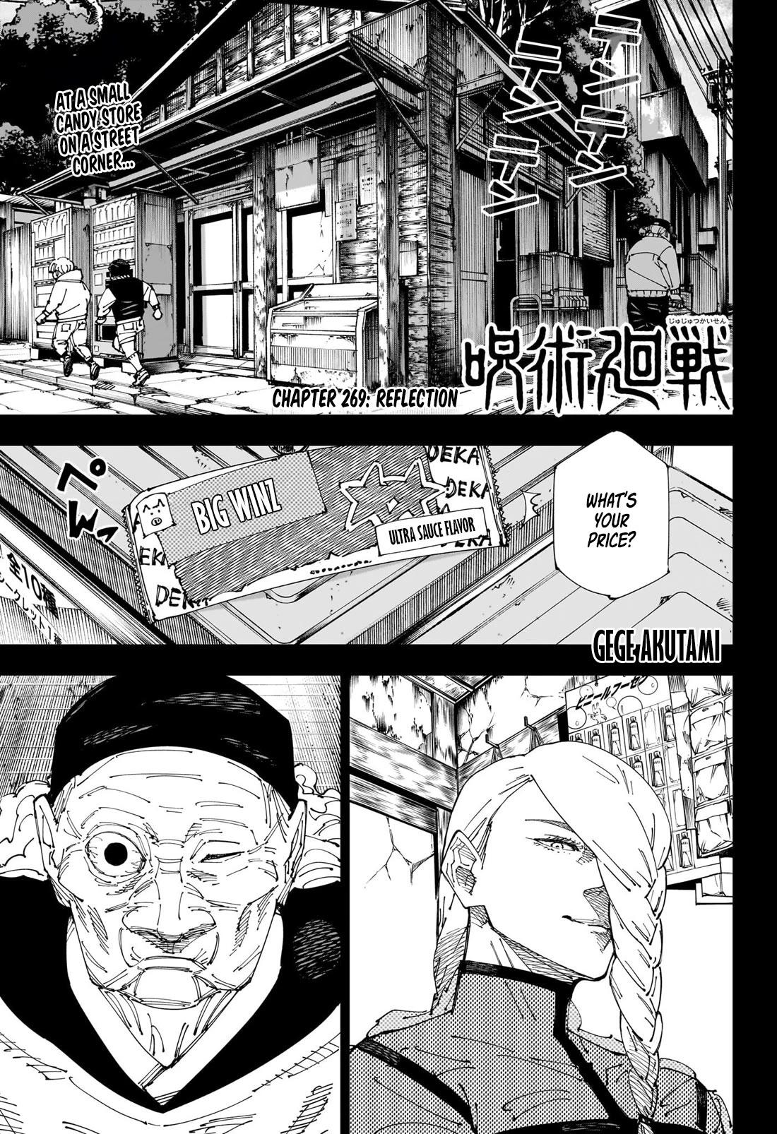 Jujutsu Kaisen Chapter 269: Reflection page 1 - kaisenjujutsu.com