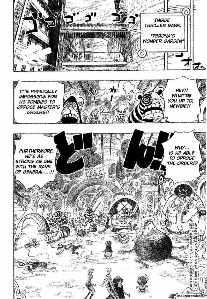 One Piece Chapter 453 : Cloudy With A Small Chance Of Bone page 3 - Mangakakalot