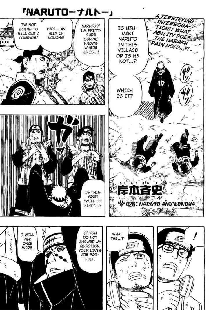 Vol.46 Chapter 426 – Naruto and Konoha!! | 1 page