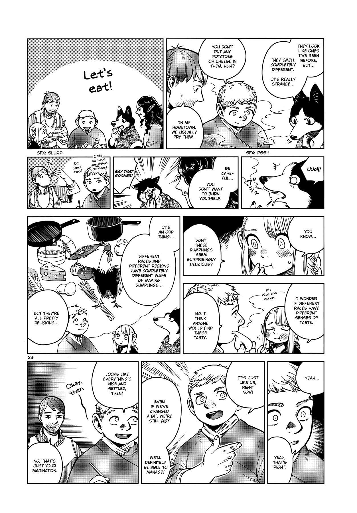 Dungeon Meshi Chapter 50: Dumplings page 28 - Mangakakalot
