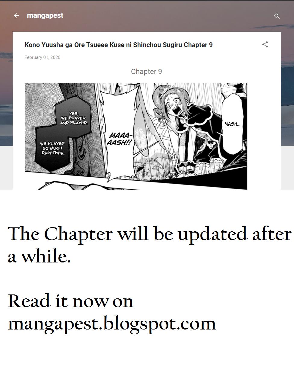 Read Kono Yuusha Ga Ore Tueee Kuse Ni Shinchou Sugiru Chapter 15 on  Mangakakalot