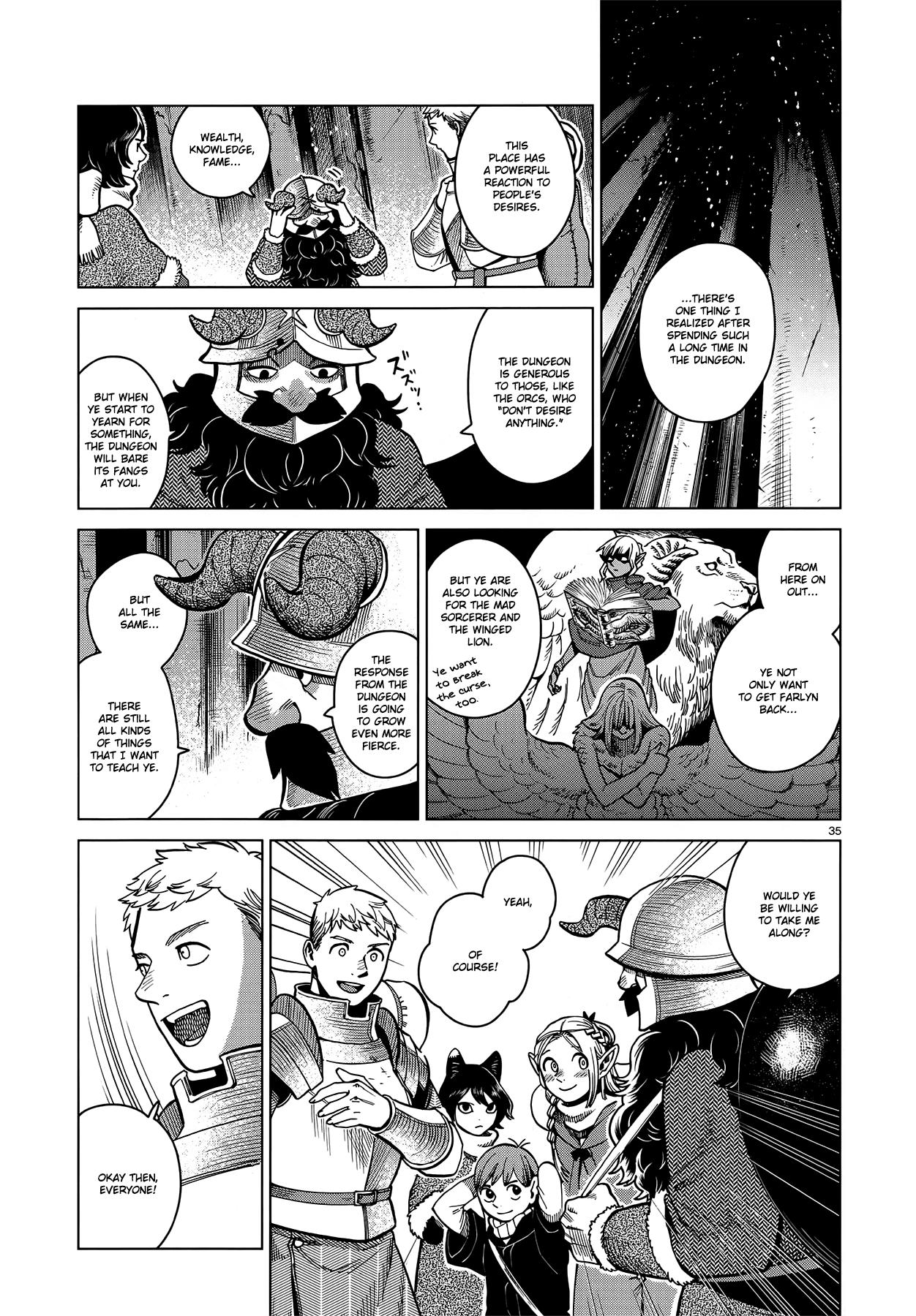 Dungeon Meshi Chapter 49: Griffin Soup page 35 - Mangakakalot