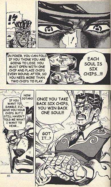 Jojo's Bizarre Adventure Vol.23 Chapter 214 : D'arby The Gambler Pt.4 page 16 - 