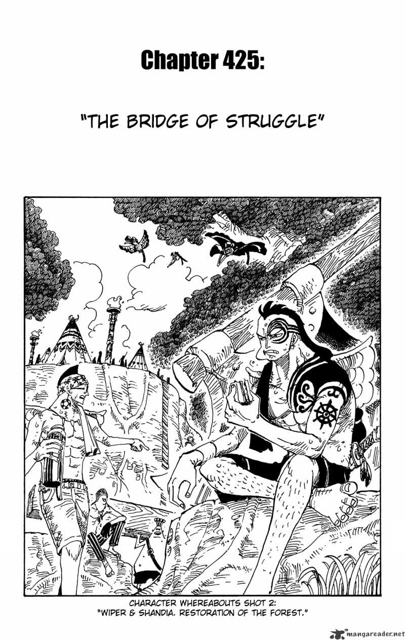 One Piece Chapter 425 : The Bridge Of Struggle page 1 - Mangakakalot