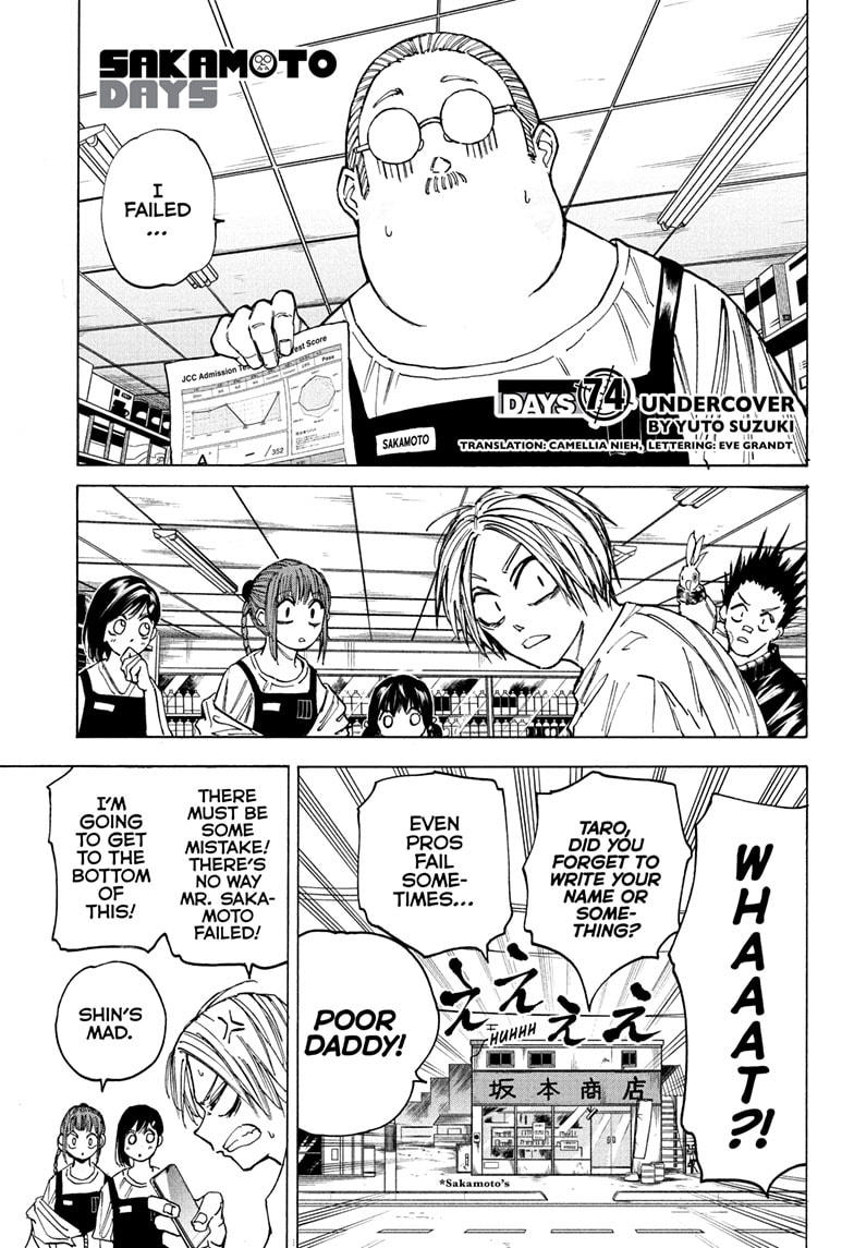 Sakamoto Days Chapter 74 page 1 - Mangakakalot
