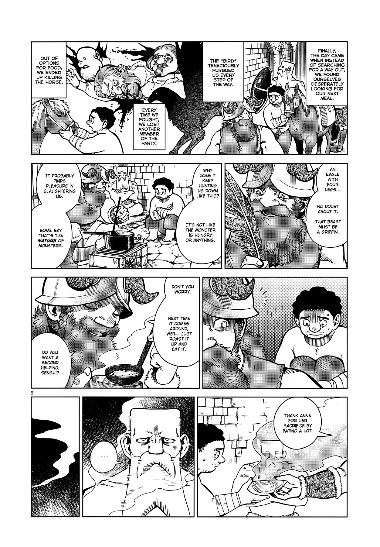 Dungeon Meshi Chapter 49: Griffin Soup page 8 - Mangakakalot