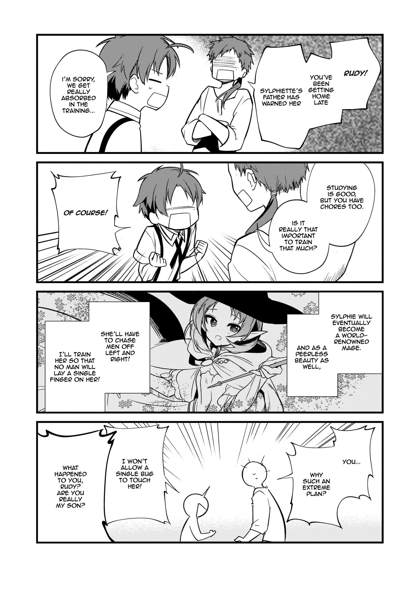 MUSHOKU TENSEI: EVEN IF IT'S A 4-KOMA, I'LL GET SERIOUS chapter-4 Page 11