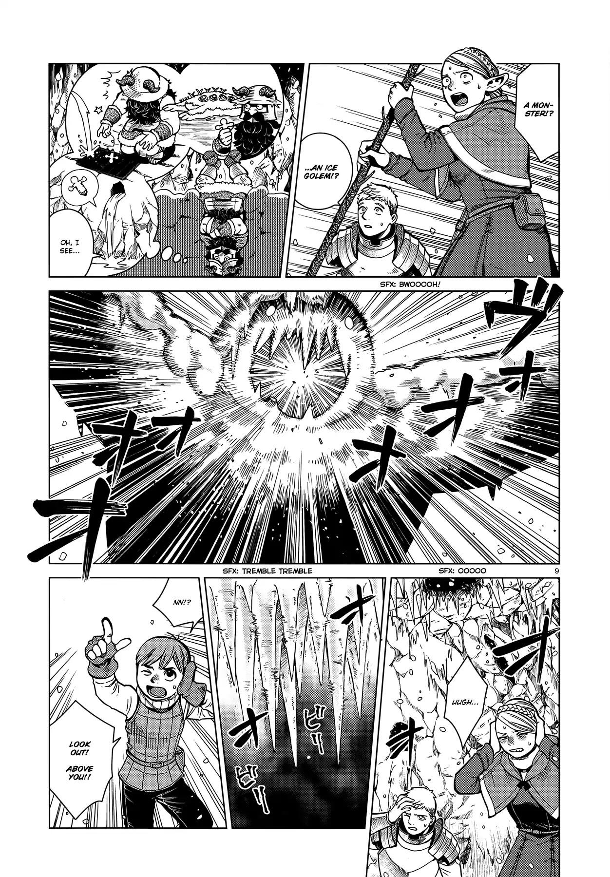 Dungeon Meshi Chapter 43: Ice Golem page 9 - Mangakakalot