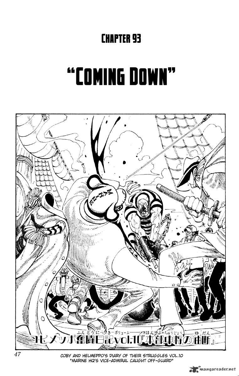 One Piece Chapter 93 : Reached The Bottom page 1 - Mangakakalot