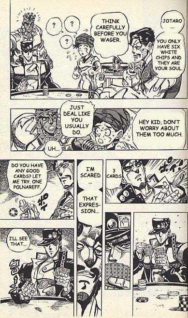 Jojo's Bizarre Adventure Vol.23 Chapter 215 : D'arby The Gambler Pt.5 page 3 - 