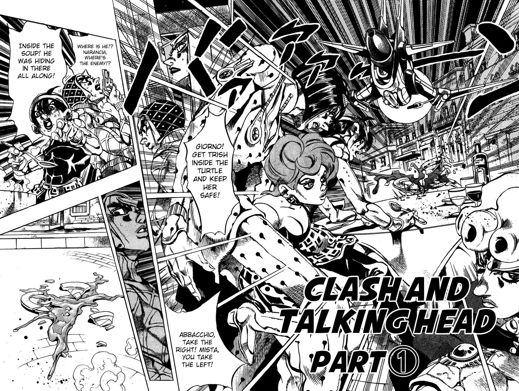 Jojo's Bizarre Adventure Vol.56 Chapter 525 : Clash And Taking Head - Part 1 page 3 - 