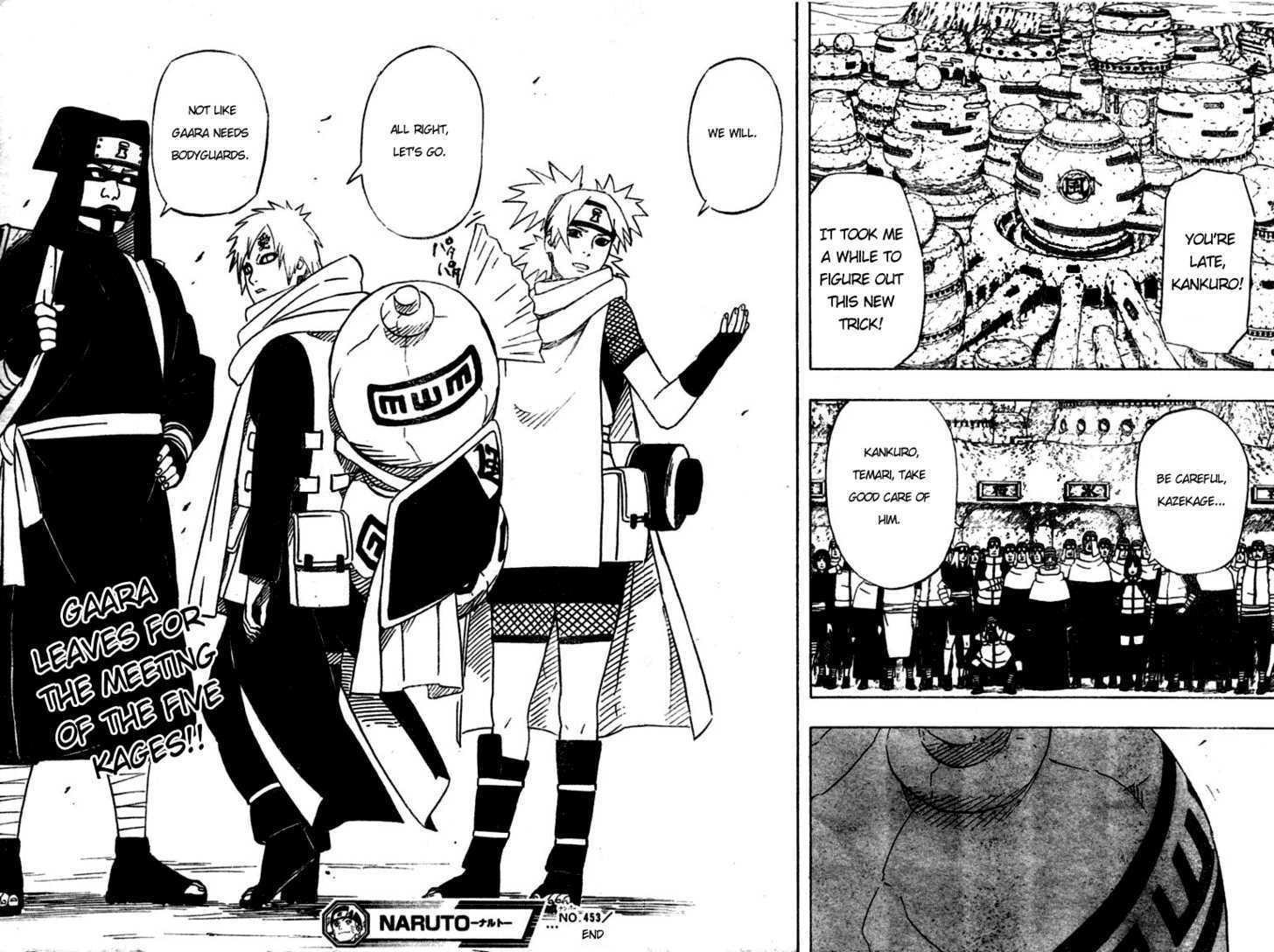 Naruto Vol.48 Chapter 453 : The Night Before The Five Kages Meet...!!  